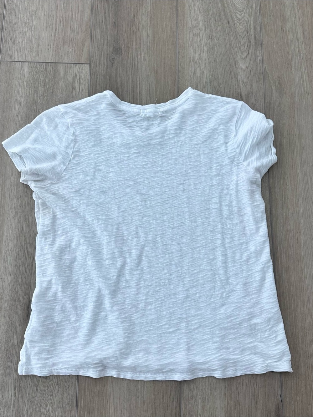 GOLDIE pima cotton crewneck short sleeve T shirt white blue small - Picture 7 of 9